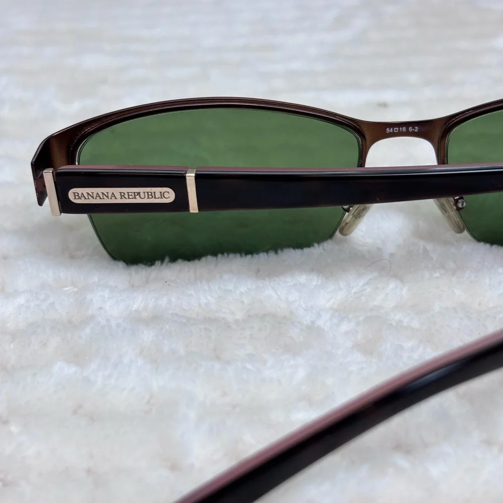 Banana Republic Bronze Half-Rim Sunglasses